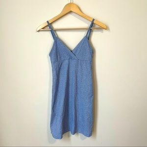 Brandy Melville blue floral sleeveless dress